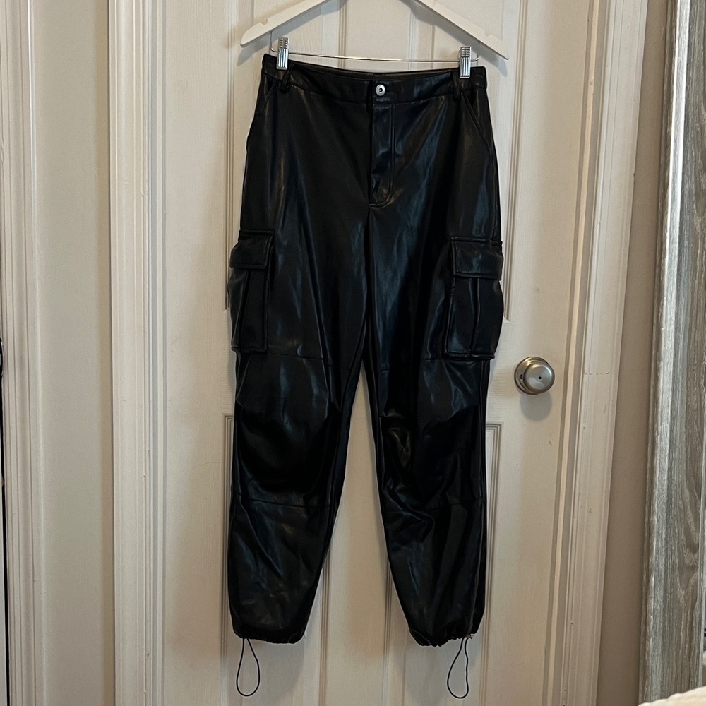 7 FOR ALL MANKIND Faux Leather Cargo Pants